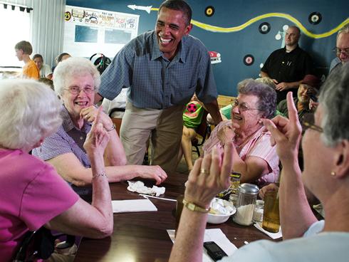 Obama at Kozy Corner